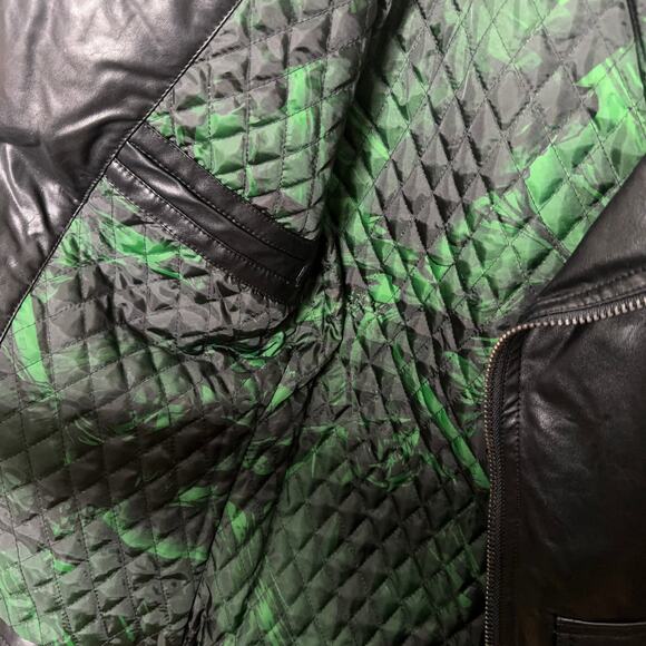 NINTENDO x ZELDA Hylian Royal Crest Faux Leather Biker Moto Jacket Black - Picture 9 of 9